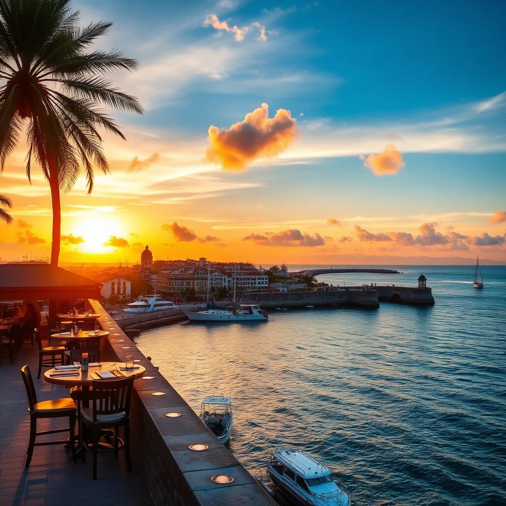 Café del Mar / Muralhas ao pôr do sol