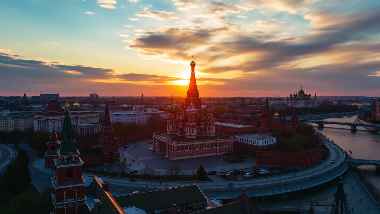 Vista aérea de Rússia