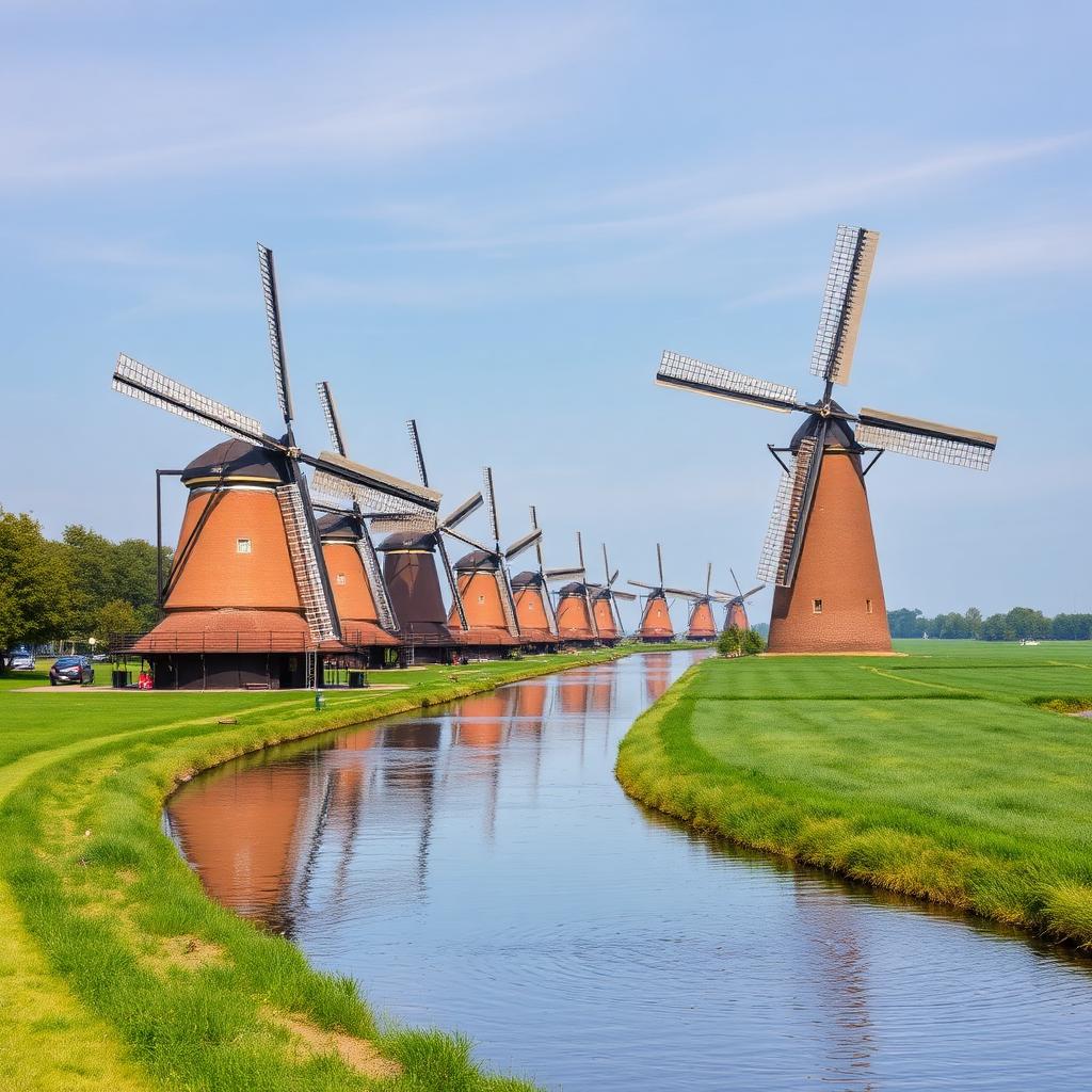 Bate-volta a Kinderdijk