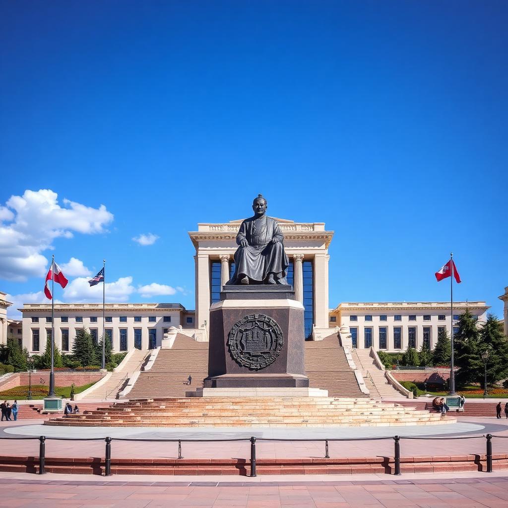 Praça Sükhbaatar (Chinggis Square)
