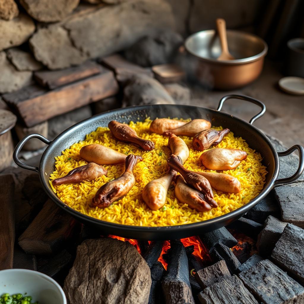 Paella valenciana autêntica